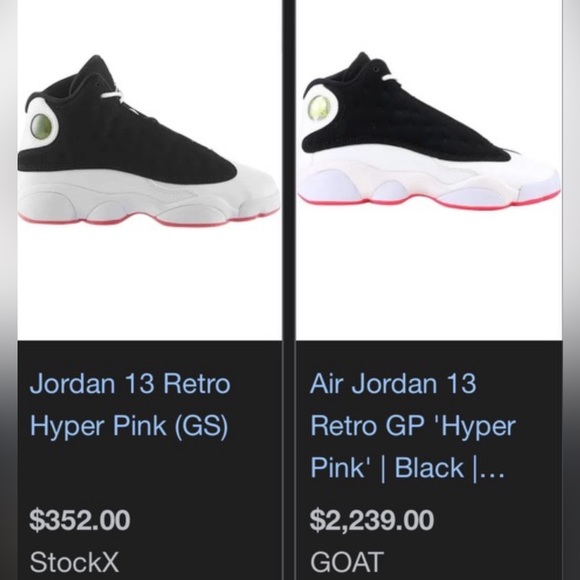 Air Jordan Retro 13 in White, Pink and Black. Like new condition! - Picture 9 of 9